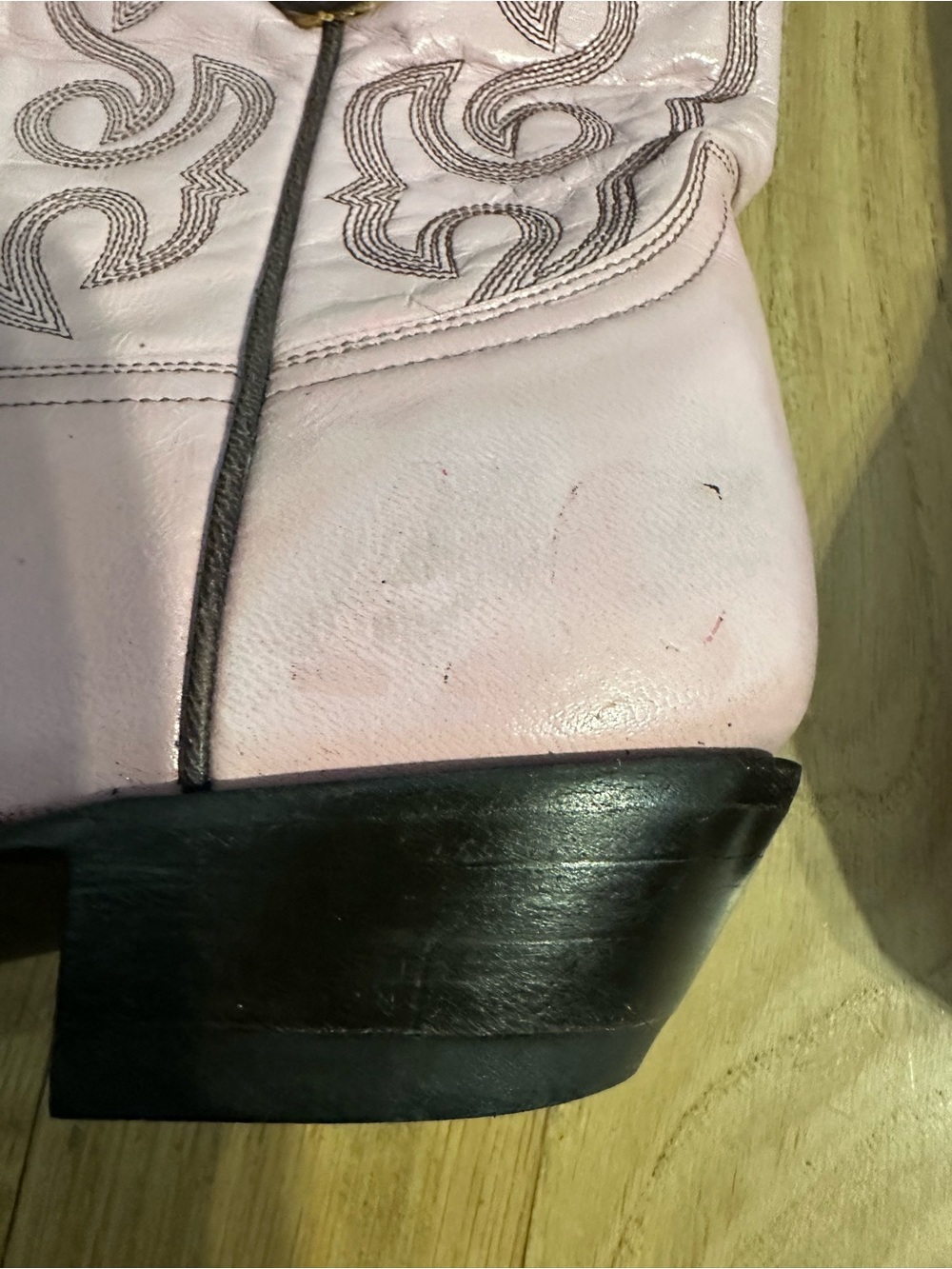 Old Gringo Pink and Brown Western Heeled Cowboy Boots - Picture 7 of 8